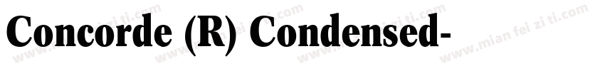 Concorde (R) Condensed字体转换